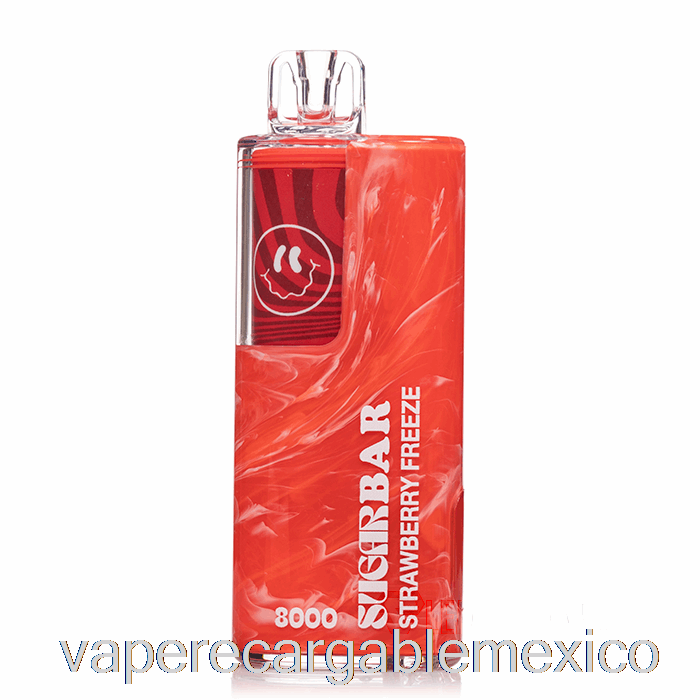Vape Barra De Azúcar Recargable Sb8000 0% Cero Nicotina Desechable Fresa Congelada
